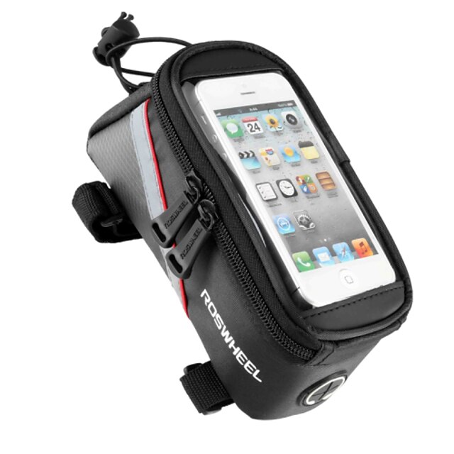  ROSWHEEL Bike Bag 1.8LBike Frame Bag Cell Phone Bag Multifunctional Touch Screen Bicycle Bag PVC 600D Polyester Tactel Cycle BagIphone 6