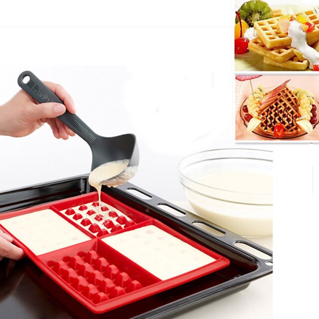  Bakeware tools Silicone DIY / Creative Kitchen Gadget Waffle / For Candy / For Cookie Cookie Cutters / Cake Molds 1pc