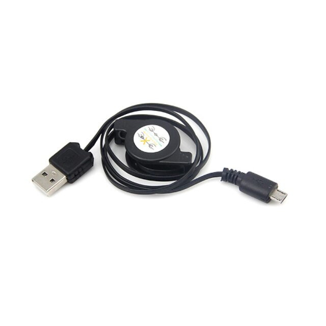  Retractable Micro USB to USB Charging Data Cable for Samsung Galaxy S3 S4 S5 HTC Huawei Mobile Phones