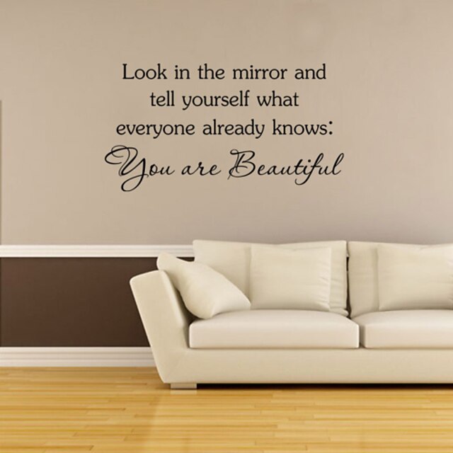  Words & Quotes Wall Stickers Words & Quotes Wall Stickers Decorative Wall Stickers, Vinyl Home Decoration Wall Decal Wall Decoration