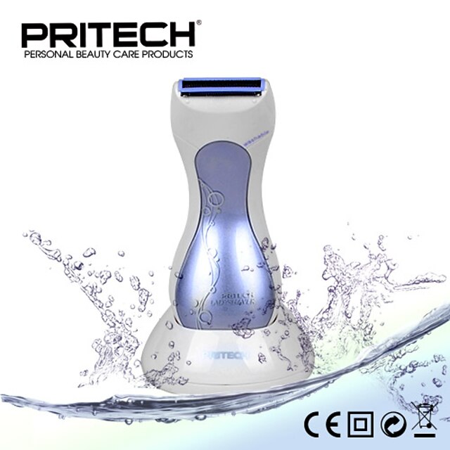  Новый бренд pritech эпилятор стирать леди бритвы удаление электрический волосы мокрые& сухой использование лицом ноги ухода за