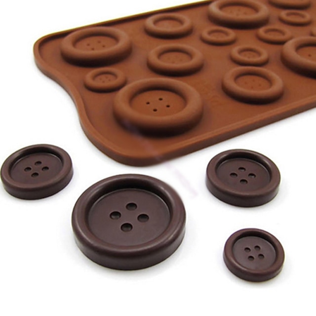  Button Shaped Candy Chocolate Muffin Baking Mould Mold  22*10.5*0.5 cm