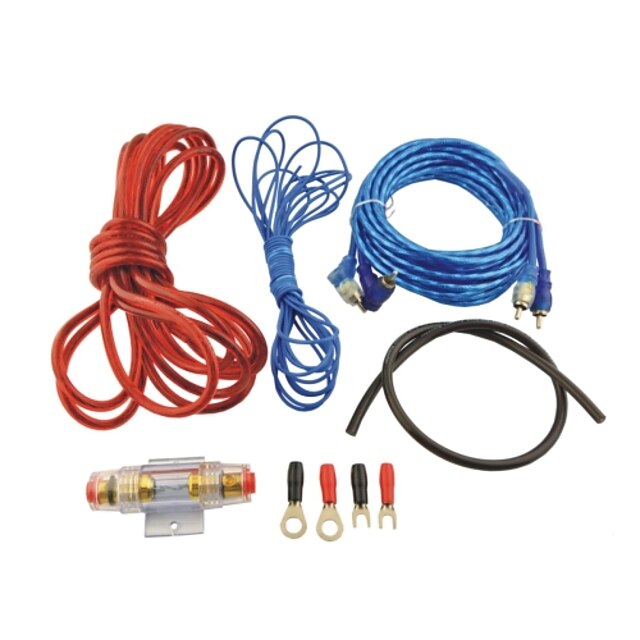  Auto Car 500W RCA to RCA Audio Cable Amplifier Wires Kit