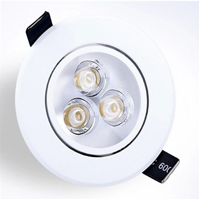  ZDM® 1kpl 3 W LED-kohdevalaisimet 250-300 lm 3 LED-helmet Teho-LED Himmennettävissä Koristeltu Lämmin valkoinen Kylmä valkoinen 220-240 V / 1 kpl / 65 / RoHs
