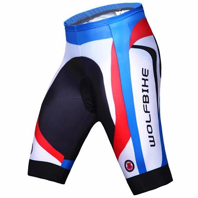  WOLFBIKE® מכנס קצר מרופד לרכיבה לגברים נושם / ייבוש מהיר / דחיסה / 3D לוח אופנייםמכנסיים קצרים / מכנסיים / מכנסיים קצרים הלבשה תחתונה /