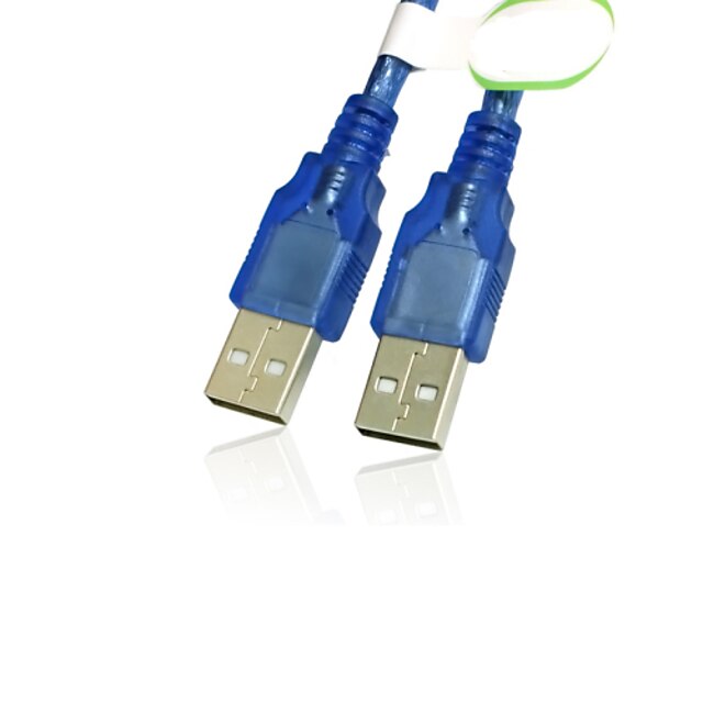  0,3 m / 1ft usb 2.0 hann til USB 2.0 mannlige adapter converter forlengelseskabel blå