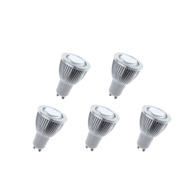  5pcs LED-spotpærer 320 lm GU10 MR16 1 LED perler COB Varm hvit Kjølig hvit Naturlig hvit 85-265 V / 5 stk. / RoHs