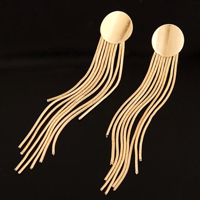  Κουμπωτά Σκουλαρίκια Κρεμαστά σκουλαρίκια For Γυναικεία Πάρτι Γάμου Επέτειος Κράμα Χρυσαφί Μαύρο Ασημί / Γενέθλια / Causal / Καθημερινά
