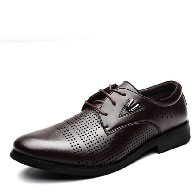  Men's Shoes Office & Career/Party & Evening/Casual Leather Oxfords Black/Brown