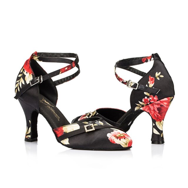  Chaussures de danse (Noir) - Non personnalisable - Talon aiguille - Flocage - Moderne