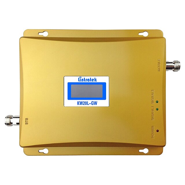  Lintratek® Dual Band GSM 3G Signal Repeater 900mhz 2100mhz WCDMA Signal Amplifier 3G Cell Phone Booster UMTS LCD Display