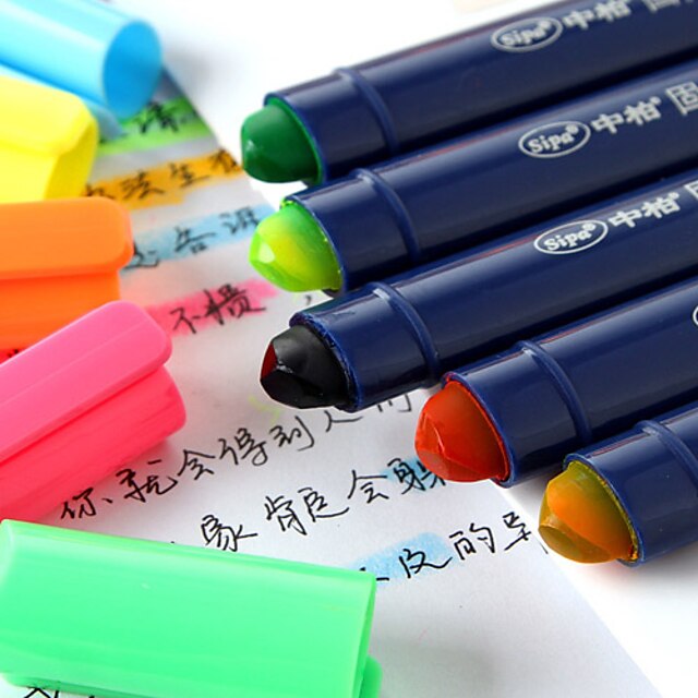  Markerek és kiemelők Toll Markerek Toll, Műanyag Véletlenszerűen kiválasztott színek Ink Colors For Iskolai felszerelés Irodaszerek Csomag