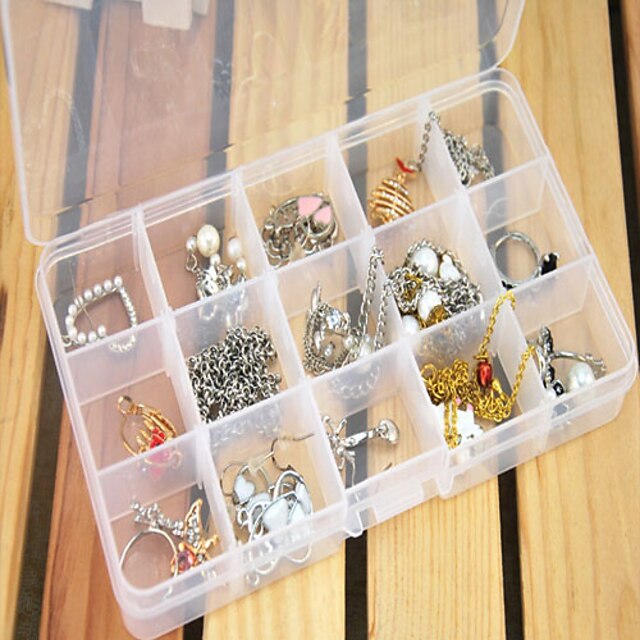  Square Jewelry Boxes - Resin Fashion Transparent 17 cm 9.5 cm 2 cm / Women's / Men's