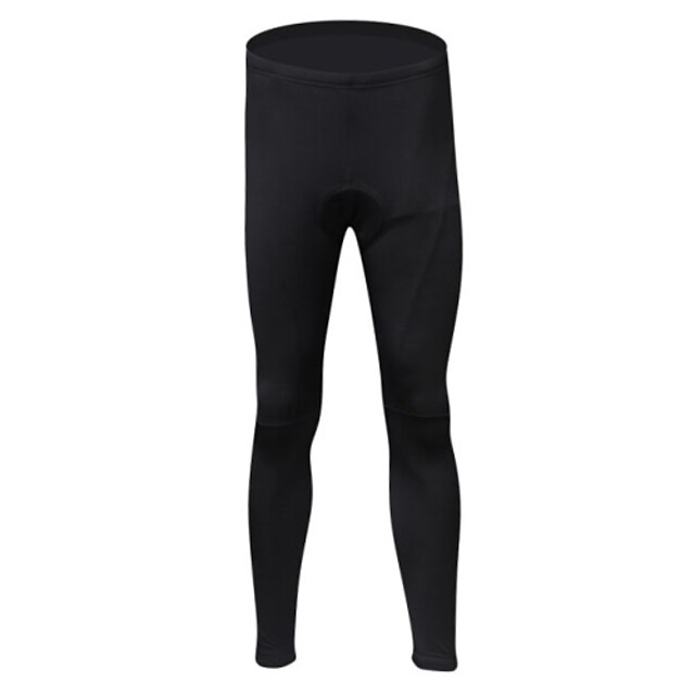  Realtoo Men's Women's Cycling Pants Winter Fleece Elastane Bike Pants / Trousers Tights Pants Thermal Warm Fleece Lining Sports Solid Color Black Clothing Apparel Bike Wear / Stretchy