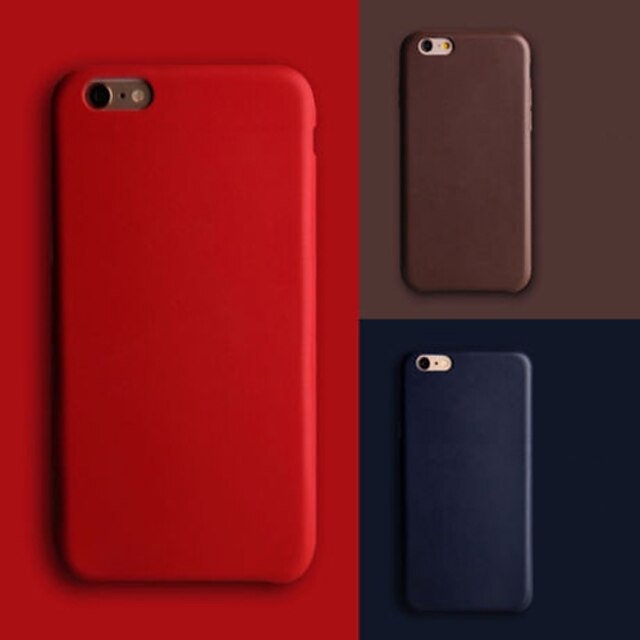  Case For Apple iPhone 8 Plus / iPhone 8 / iPhone 7 Plus Ultra-thin Back Cover Solid Colored Hard PU Leather