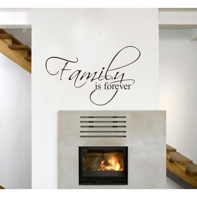 Family Is Forever Home Decor Quote Wall Decals Zooyoo8068 Decorative  Removable Vinyl Wall Stickers