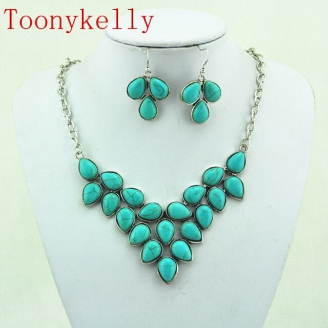  Toonykelly® Alloy/Gem Jewelry Set Wedding/Party/Daily/Casual/Sports 1set