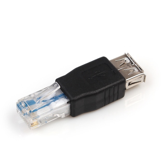  LAN-Netzwerk Ethernet-Router Stecker RJ45-Stecker auf USB af ein weiblicher Adapter