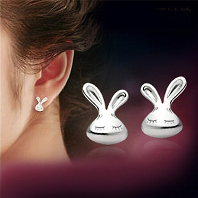  Women's Stud Earrings Ladies Sterling Silver Silver Earrings Jewelry White For Party Casual Daily