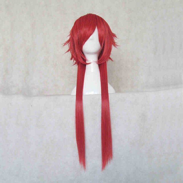  Black Butler Grell Sutcliff Cosplay Wigs Women's 32 inch Heat Resistant Fiber Anime Wig