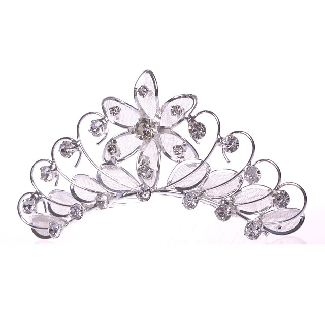  Fashion Alloy/Net Hair Combs With Rhinestone Wedding/Party Headpiece