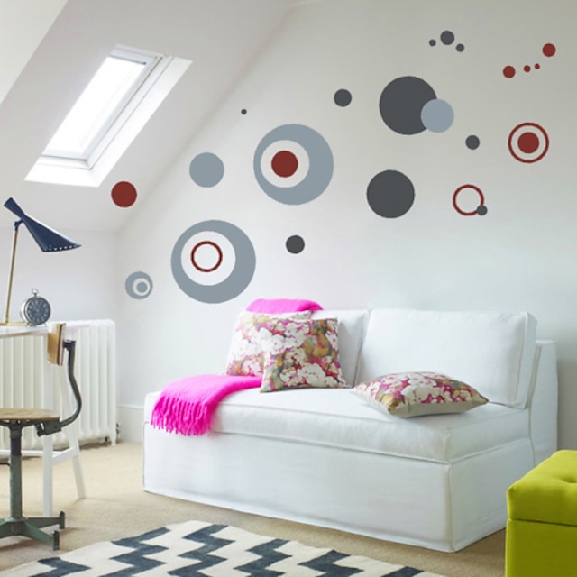  Circle Wall Decals High Quality Wall Arts Home Decor Morden Mural Art Zooyoo7119 Living Room Decorative Stickers