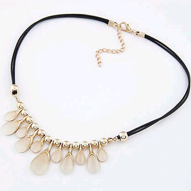  New Arrival Fashional High Quality Created Opal Water Drop Necklace