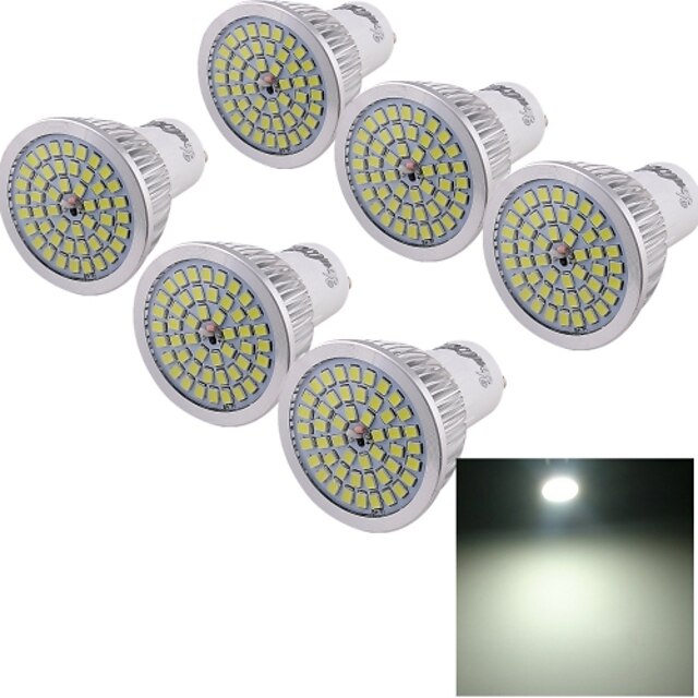  YouOKLight LED Σποτάκια 610 lm GU10 48 LED χάντρες SMD 2835 Διακοσμητικό Ψυχρό Λευκό 85-265 V / 6 τμχ / RoHs / CE