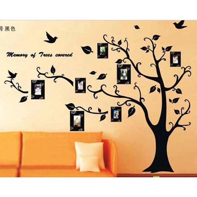  صور ملصقات الحائط شجرة إطار zooyoo2141 أطفال غرفة الفنون جدار غرفة المعيشة الشارات جدار