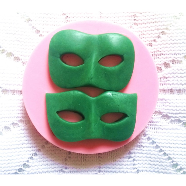  Bakeware Silicone Mask Baking Molds for Fondant Candy Chocolate Cake