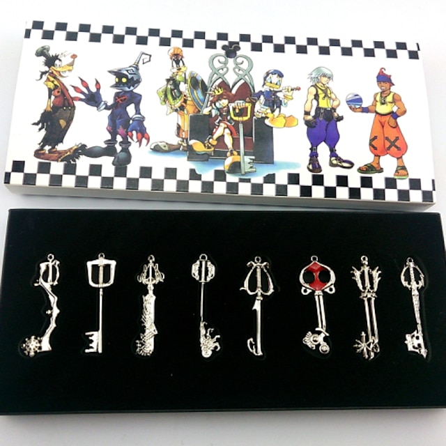  Mehre Accessoires Inspiriert von Kingdom Hearts Cosplay Anime / Videospiel Cosplay Accessoires Schlüsselanhänger Aleación Damen Halloween Kostüme