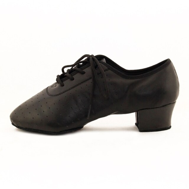  Women's Dance Shoes Modern Leatherette Low Heel Black