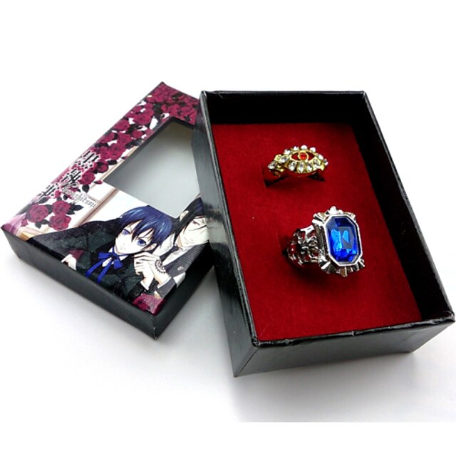  Jewelry Inspired by Black Butler Ciel Phantomhive Anime Cosplay Accessories Ring Artificial Gemstones / Alloy Men's / Women's New / Hot 855