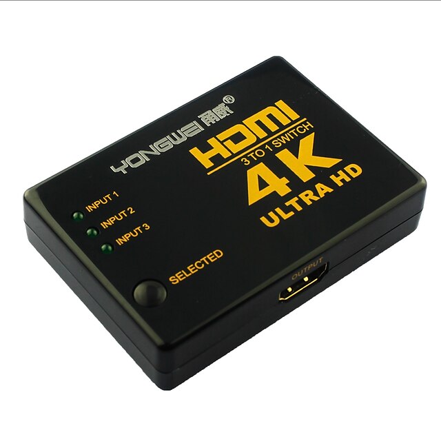  yong wei® 4-Port-3-in 1-aus 4k x 2k Ultra HD HDMI v1.4 3D-Umschalter