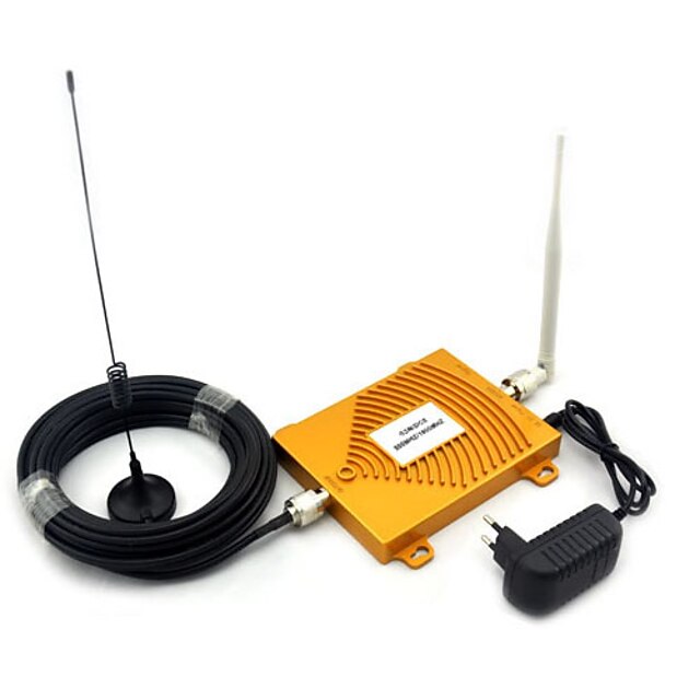  Full set GSM 900Mhz DCS 1800MHz Dual Band Signal Booster , Mini 2G Mobile Phone Signal Booster With Antenna