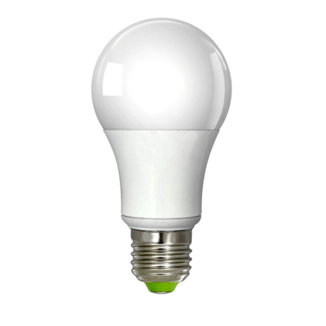  LED Λάμπες Σφαίρα 700 lm E26 / E27 A60(A19) 1 LED χάντρες Ενσωματωμένο LED Θερμό Λευκό 100-240 V / 1 τμχ / RoHs