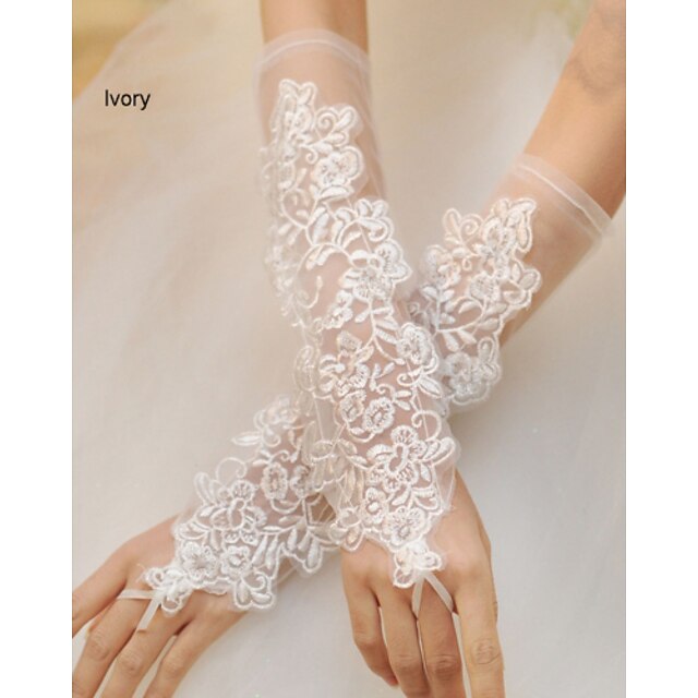  longueur de poignet net gant gants de mariée classique style féminin