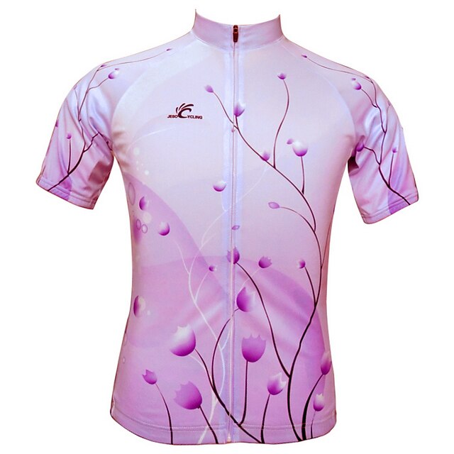  JESOCYCLING Γυναικεία Κοντομάνικο Φανέλα ποδηλασίας Ποδήλατο Αθλητική μπλούζα, Γρήγορο Στέγνωμα, Υπεριώδης Αντίσταση, Αναπνέει / Ελαστικό