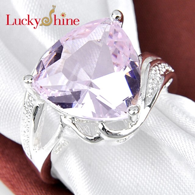  Men's Women's Statement Ring Silver Triangle Geometric Classic Fashion Party Costume Jewelry