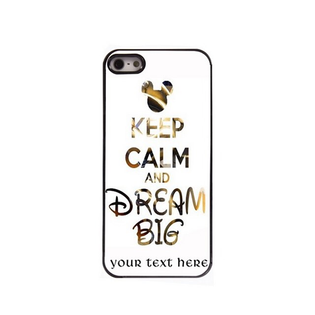  Personalized Gift Keep Calm and Dream Big Design Aluminum Hard Case for iPhone 5/5S