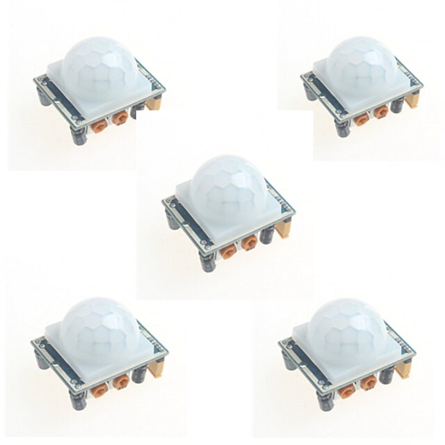  5pcs hc-SR501 Infrarotinduktion des menschlichen Körpers Modul PIR-Sensor-Sonde für Arduino