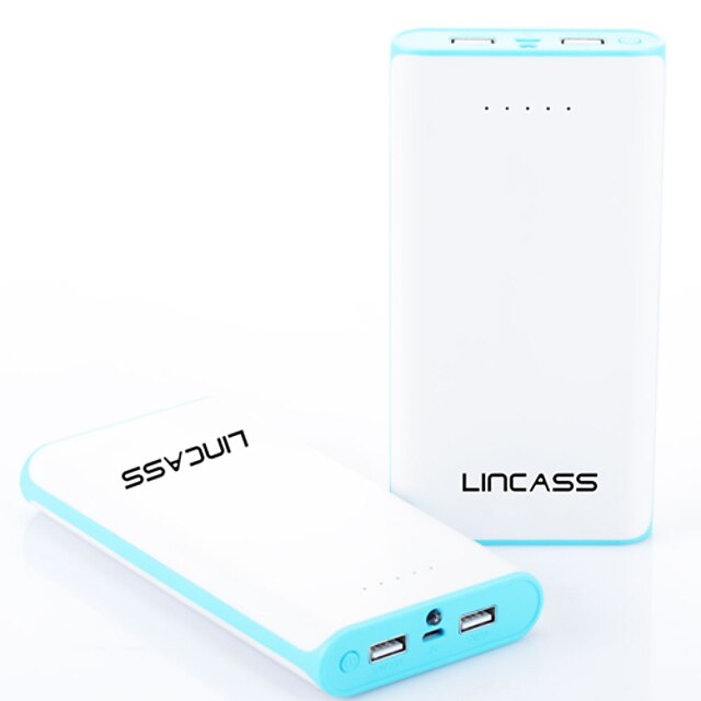  Lincass LC-08 20000mAh Power Bank Multi-output External Battery for iPhone/Samsung/LG/Nokia Universal Mobile Phone