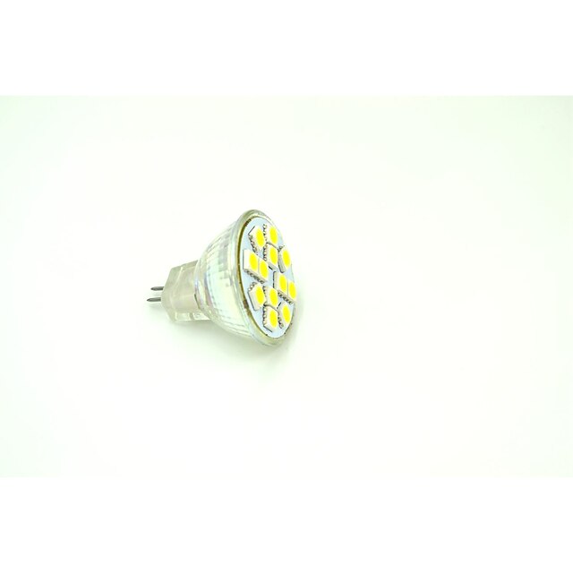  LED Spotlight 190-215 lm GU4 MR11 12 LED Beads SMD 5050 Warm White 12 V / 6 pcs / RoHS / CE Certified