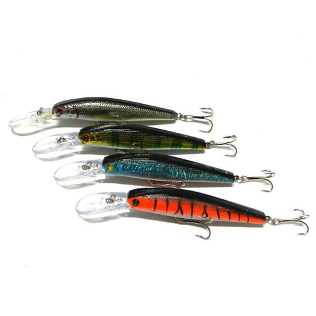  4PCS 125mm 14g Minnow Baits Fishing Lure Set 