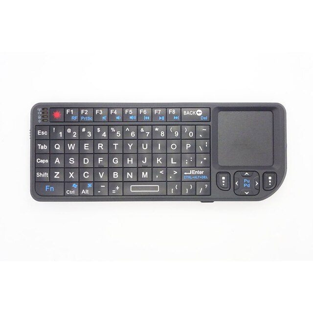  2 i 1 mini palm-størrelsed 2.4G trådløst tastatur og mus kombinasjon med berørpad for google android tv boks smart pc