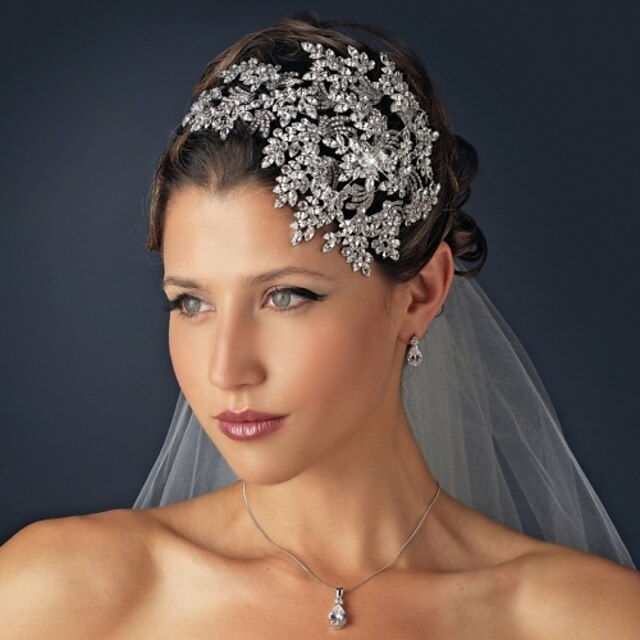  Luxurious Fashion Vintage Carbonneau Vintage Rhinestone/Crystal/Diamomd Pearls Wedding Hair Cown Accessiors For Bridal