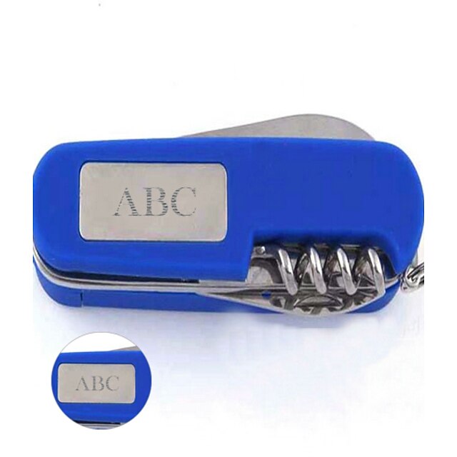  Personalized Gift Multifunctional Swiss Army Knife Stainless Steel Keychain