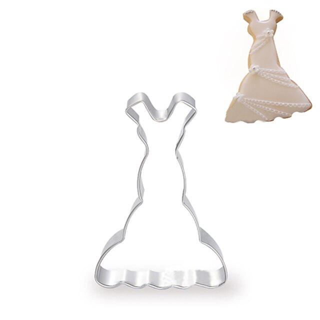  sleeved fishtail brudekjole prinsesse kjole cookie cutter cut skimmel
