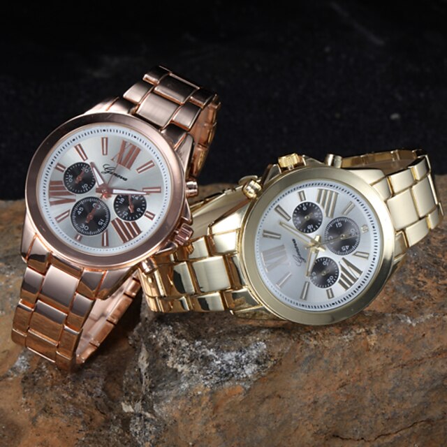  Ladies‘  Wrist Watch Set auger High-Grade Good Quality Geneva Steel Belt Quartz Analog Fashion Watch Wrist Watch Cool Watches Unique Watches