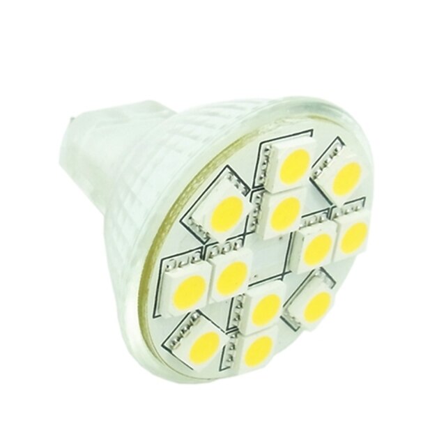  1.5 W LED-spotlights 3500/6000/6500 lm GU4(MR11) MR11 12 LED-pärlor SMD 5050 Bimbar Dekorativ Varmvit Kallvit Naturlig vit 12 V 24 V / RoHs